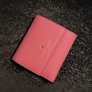 Pink Kate spade trifold wallet